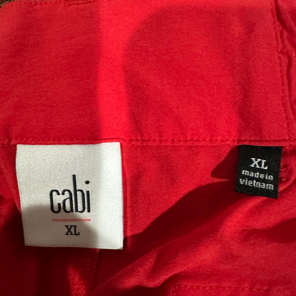 CAbi Quantum Cargo Jogger Pants In Red Style Number 6396 - Picture 5 of 6